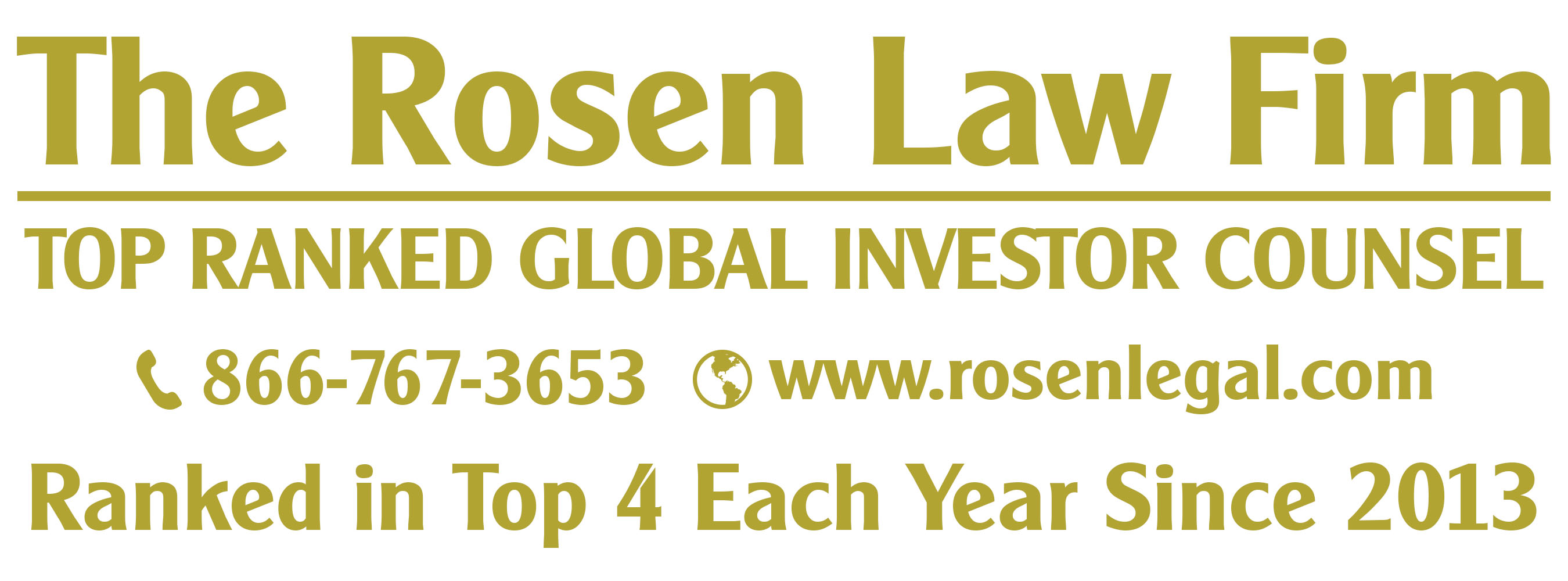 Rosen Law Firm PA, Saturday, October 8, 2022, Press release picture